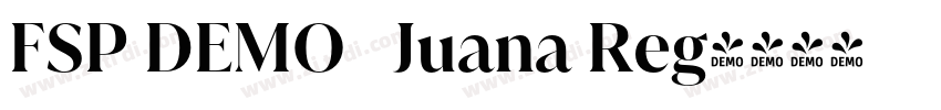 FSP DEMO   Juana Reg字体转换